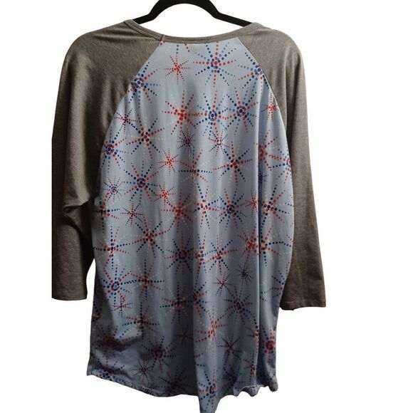 Lularoe Top 3/4 Sleeve Color Multi Size 2X - Picture 3 of 3